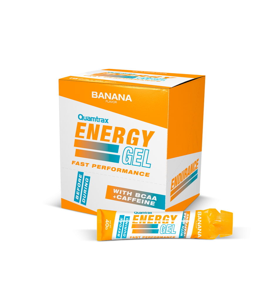 Energy Gel Banana con Bcaa y Cafeina - Quamtrax