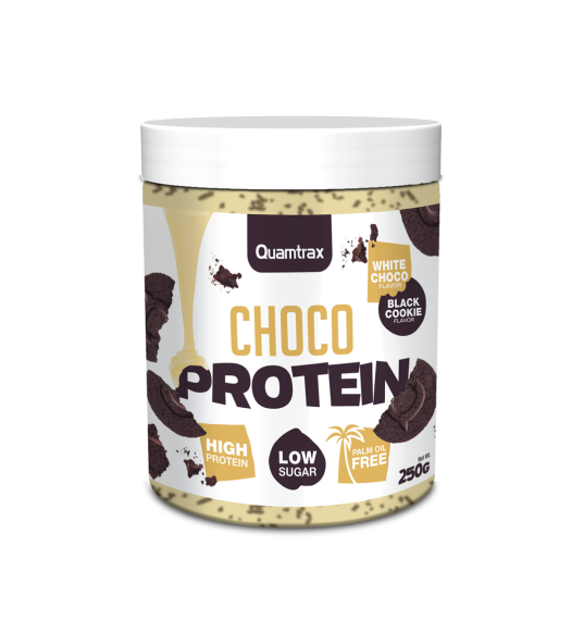 Choco Protein White Choco & Black Cookie 250gr - Quamtrax