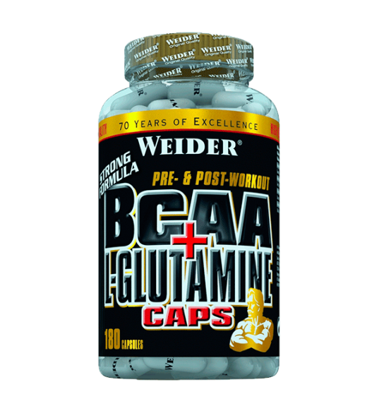 BCAA + L-Glutamine 180 Cápsulas - Weider