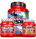 Pack Whey Fusion 1Kg + Creatina 300gr + Gluta-bcaa 300gr - Amix