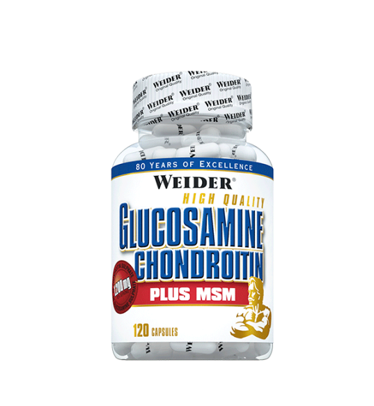 Glucosamine Chondroitine + MSM 120 Cápsulas - Weider