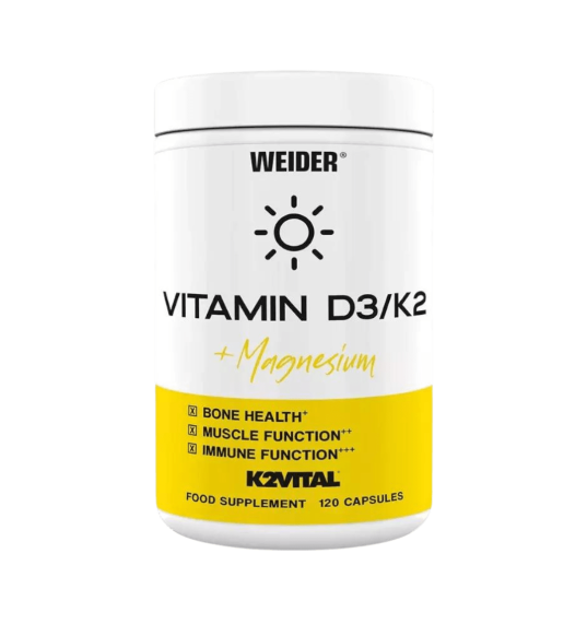 Vitamina D3 - K2 120 Cápsulas - Weider