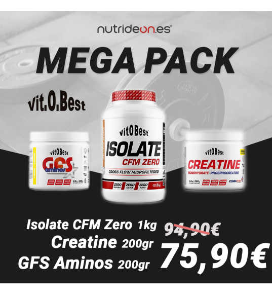 Mega Pack Isolate CFM + Clonapure + GFS Amino - Vitobest