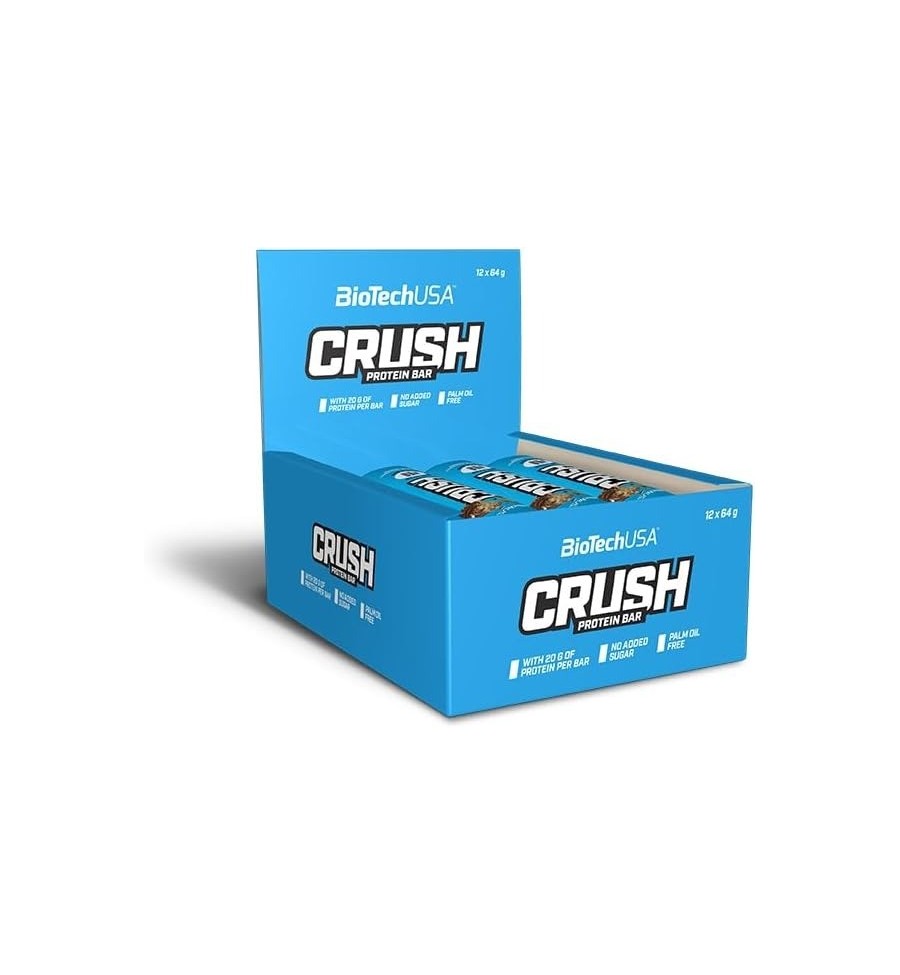 Barritas Protéicas Crush Bar 12 x 64g - Biotech Usa