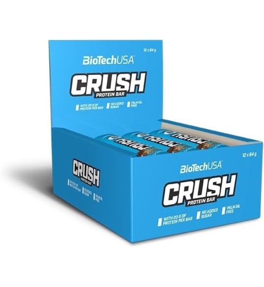 Barritas Protéicas Crush Bar 12 x 64g - Biotech Usa